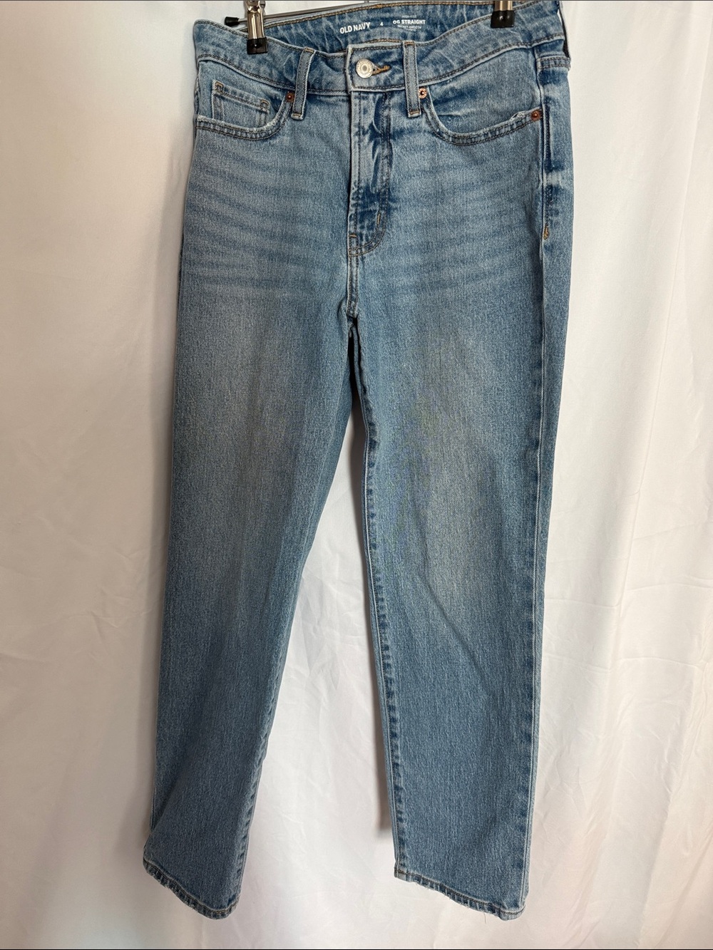 Old Navy Blue OG Straight-Leg Jeans